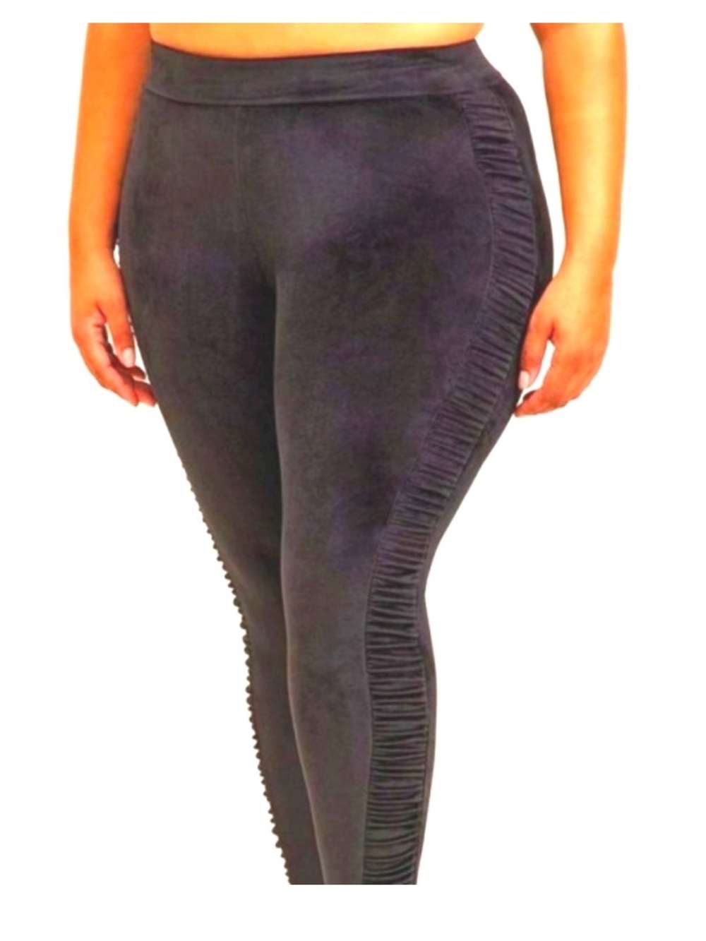 torrid Black Ruched Side Plus Size Leggings 2x
